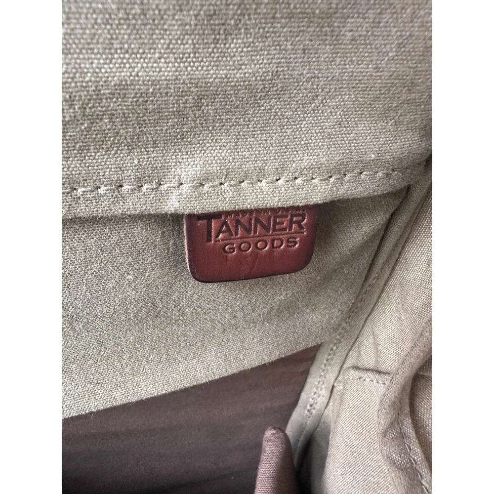 Tanner Goods Field Camera Bag Messenger Waxed Canvas Leather Tan Brown